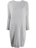 Peserico Draped Knitted Dress - Grey