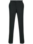 Armani Collezioni Check Tailored Trousers - Grey