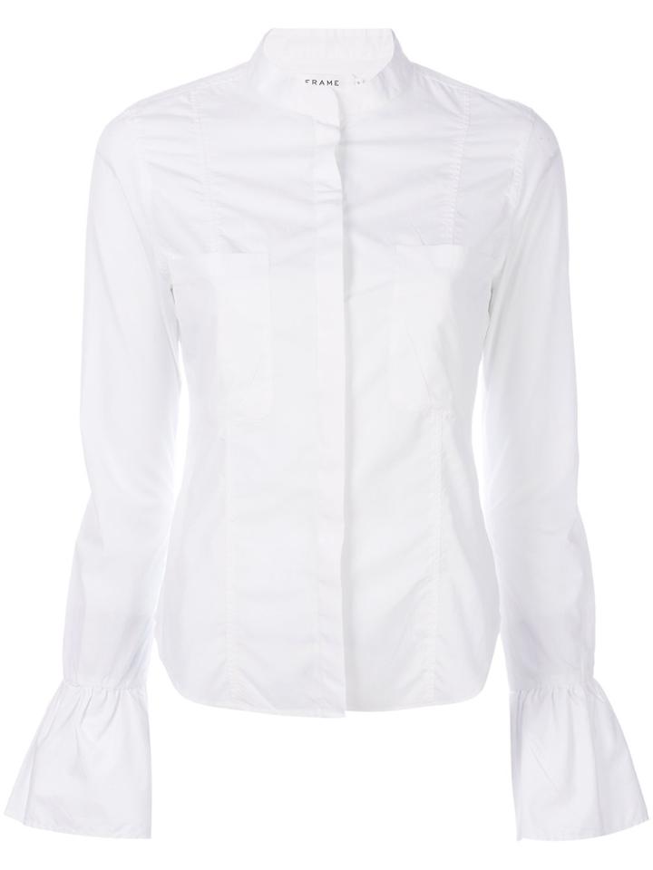 Frame Denim Trumpet Sleeve Shirt - White