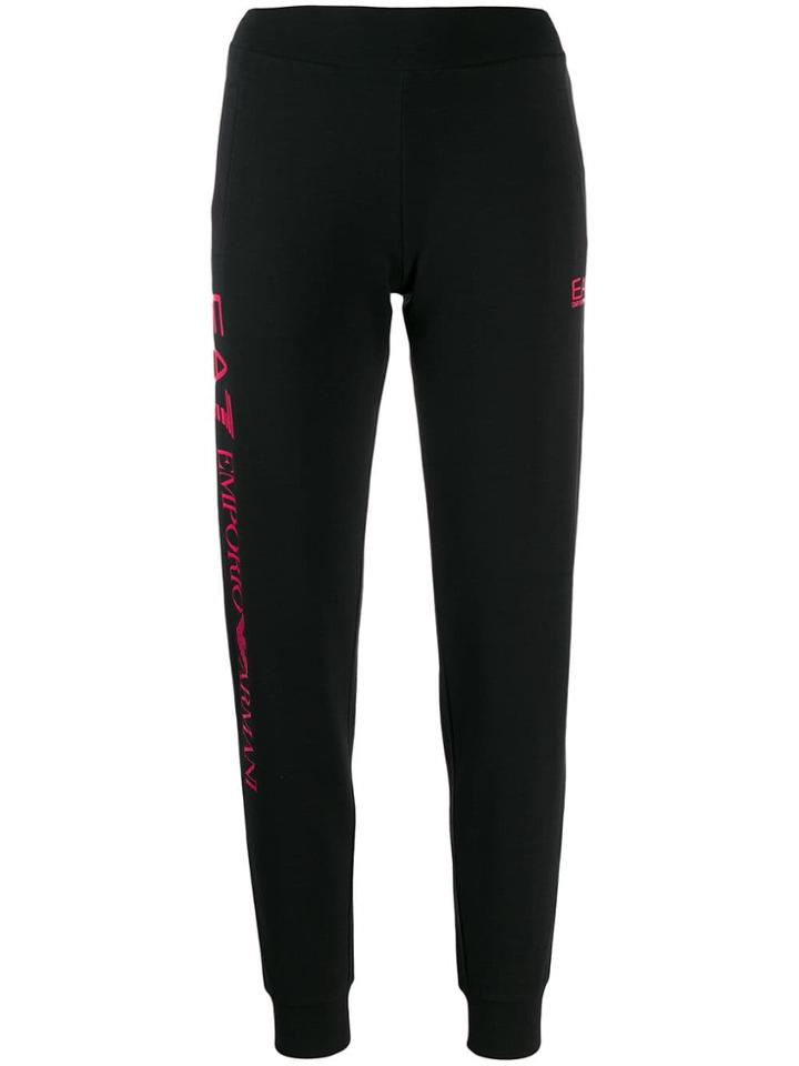Ea7 Emporio Armani Slim Fit Track Pants - Black