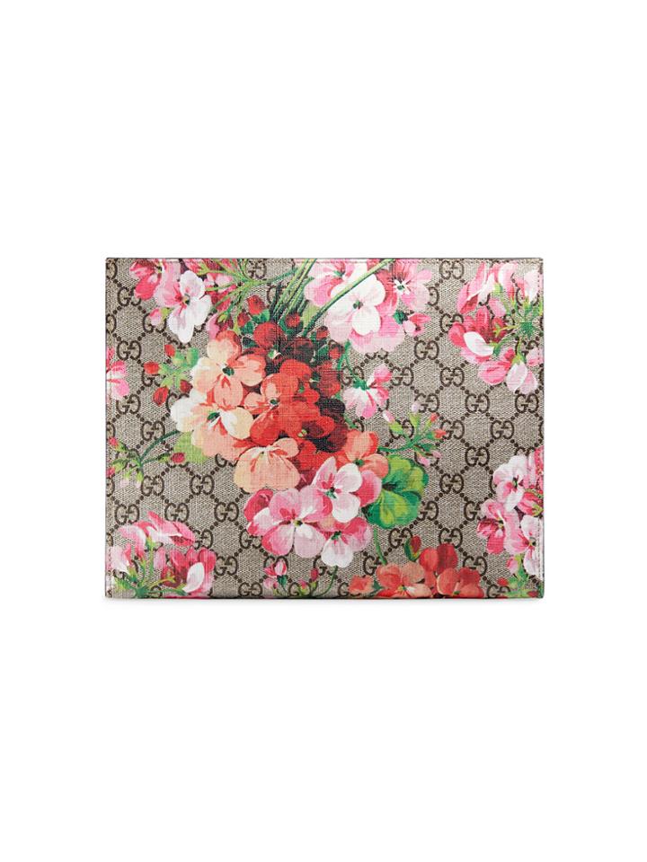 Gucci Gg Blooms Large Cosmetic Case - Nude & Neutrals