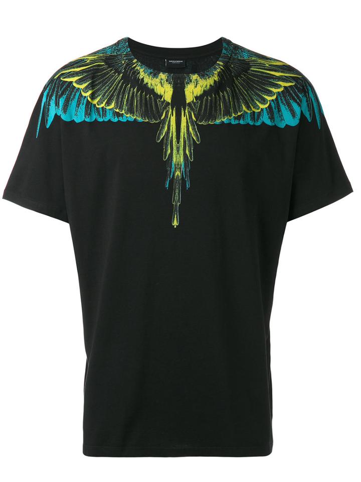 Marcelo Burlon County Of Milan Valentine T-shirt, Men's, Size: Small, Black, Cotton