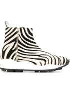 Opening Ceremony Zebra Print Ankle Boots