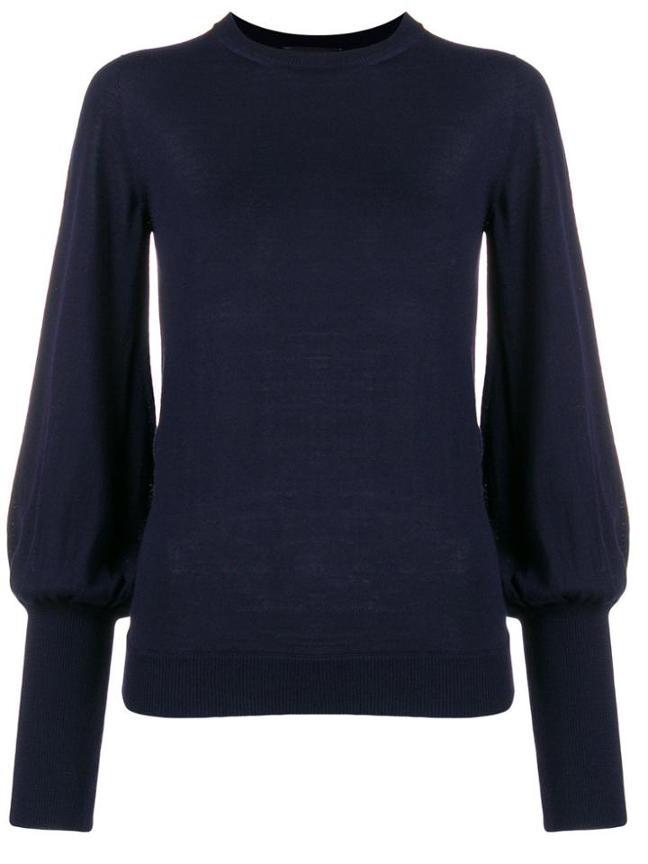 Erika Cavallini Balloon-sleeve Jumper - Blue
