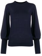 Erika Cavallini Balloon-sleeve Jumper - Blue
