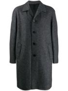 Harris Wharf London Single Breasted Wool Coat - Grey