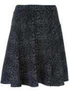 Steffen Schraut Flocked A-line Skirt