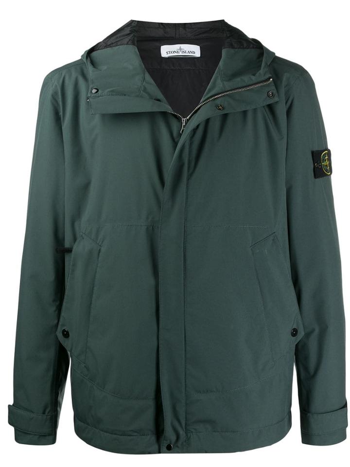 Stone Island Gore-tex Hooded Jacket - Green