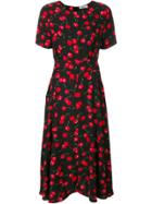 Essentiel Antwerp Cherry Print Belt Dress - Black