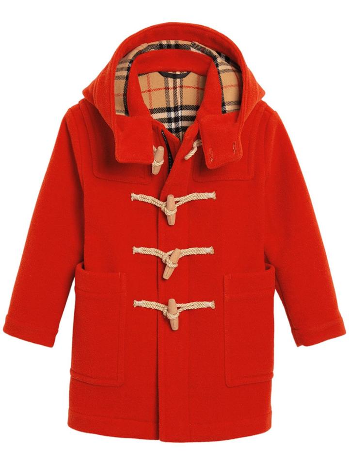 Burberry Kids Duffle Coat - Yellow & Orange