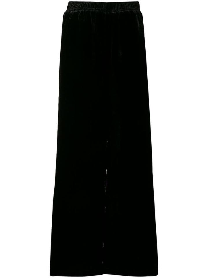 Gold Hawk Wide Leg Trousers - Black