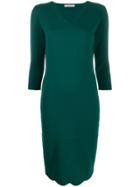 D.exterior Fitted Knit Dress - Green