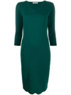 D.exterior Fitted Knit Dress - Green