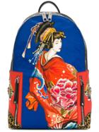 Dolce & Gabbana Geisha Print Backpack - Multicolour