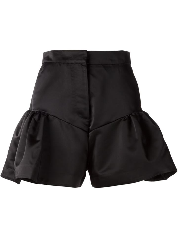 Comeforbreakfast" Flared Shorts