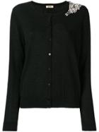 Liu Jo Embellished Shoulder Cardigan - Black