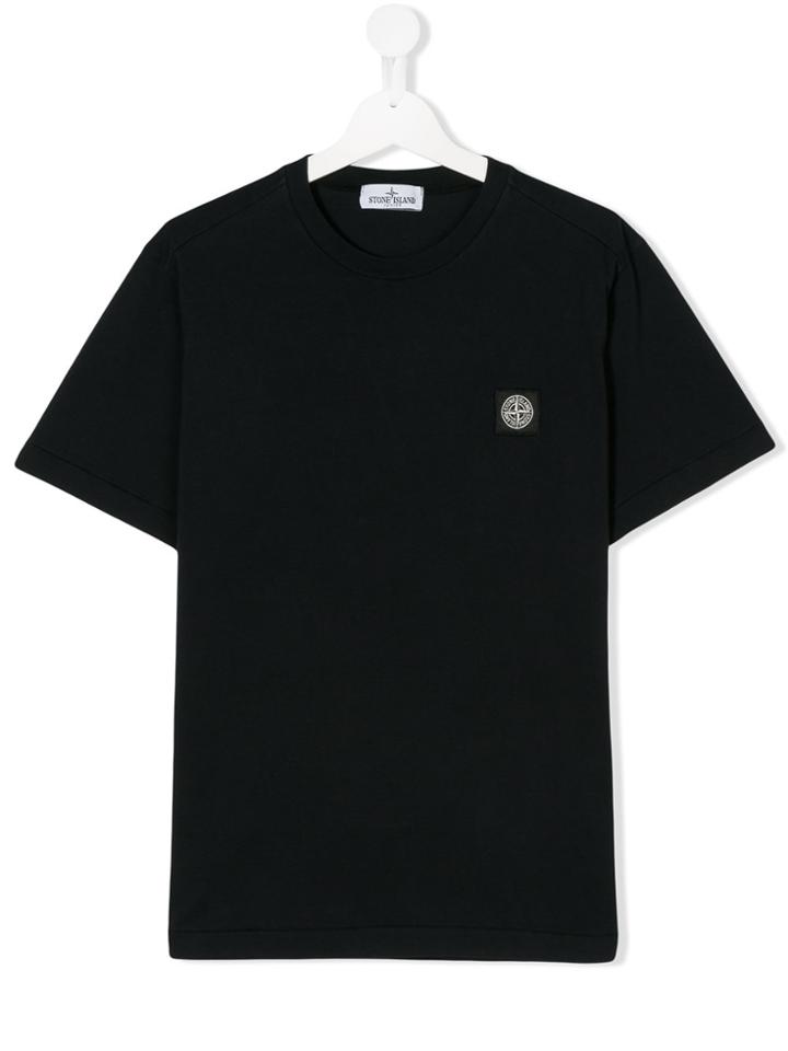 Stone Island Junior Logo Patch T-shirt - Blue