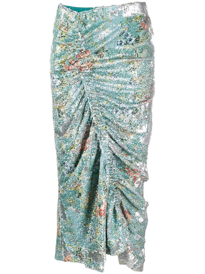 Preen By Thornton Bregazzi Hadley Sequin Skirt - Green