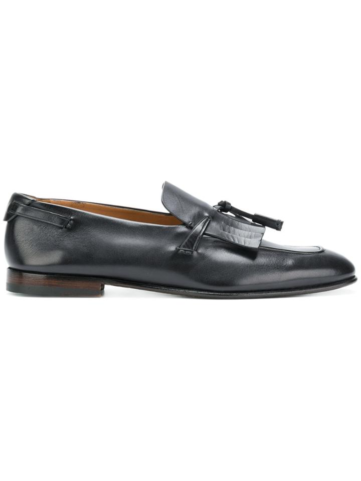 Silvano Sassetti Fringed Front Loafers - Grey