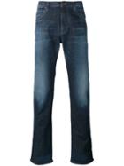 Armani Jeans Washed Skinny Jeans, Men's, Size: 30, Blue, Cotton/spandex/elastane