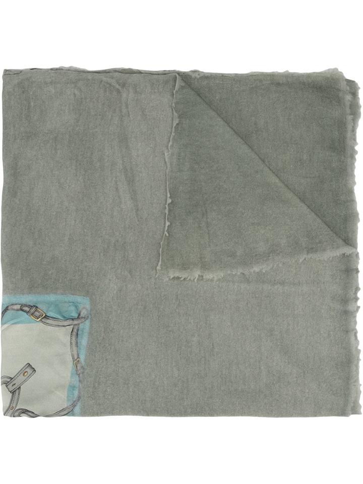 Avant Toi Oversized Scarf - Grey