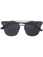 Bottega Veneta Eyewear Double Bridged Cat Eye Sunglasses - Black
