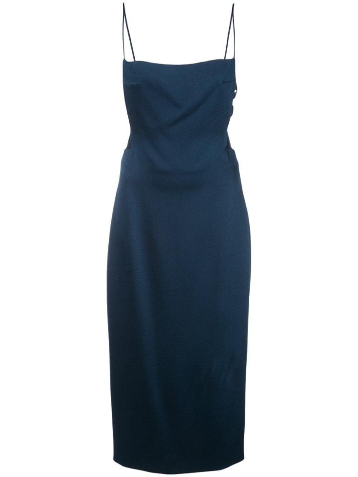 Cushnie Square Neck Dress - Blue