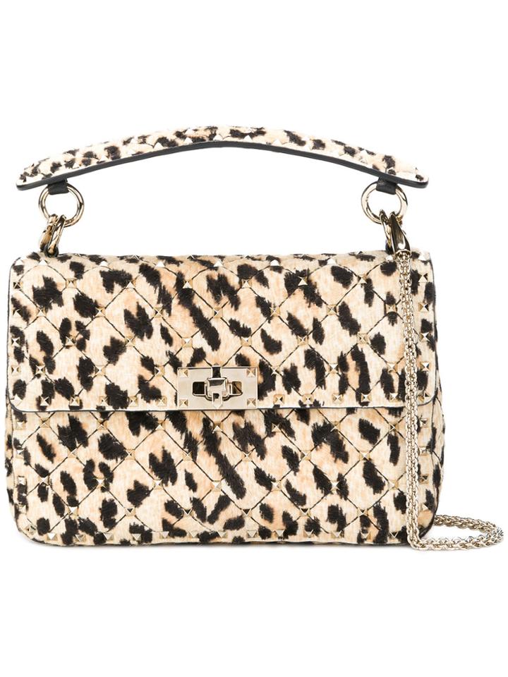 Valentino Valentino Garavani Rockstud Spike Crossbody Bag - Brown