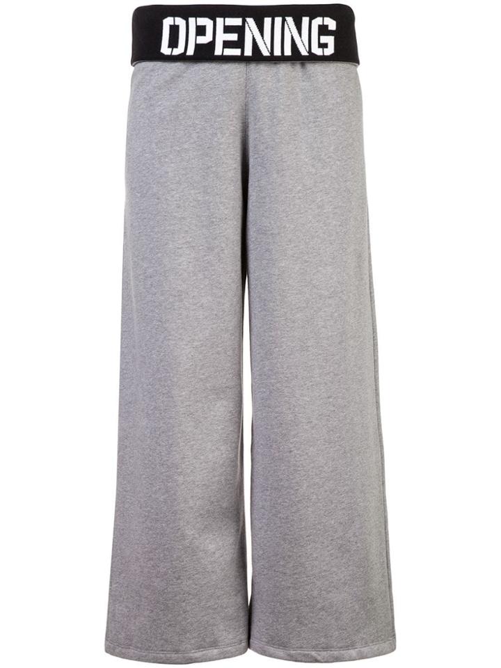 Opening Ceremony Elastic Logo Crop Trousers - Grey
