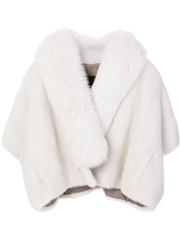 Blancha Cape-style Jacket - White