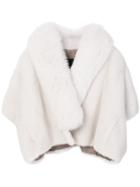Blancha Cape-style Jacket - White