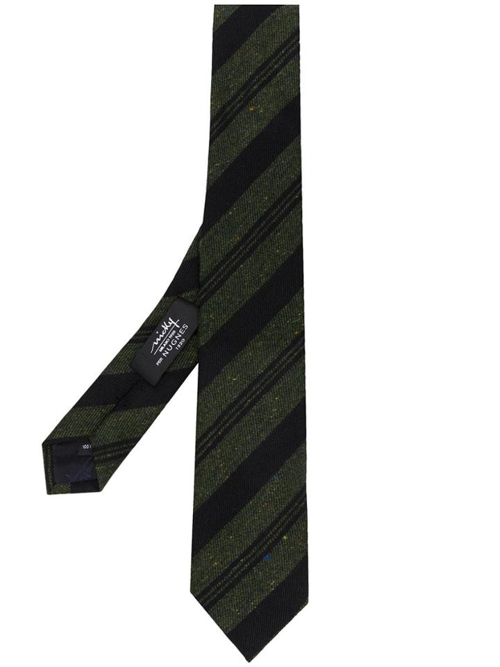 Nicky Striped Tie - Grey