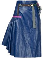 Kolor Pleated Side Skirt - Blue