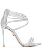 Le Silla Glitter Strappy Sandals - Grey