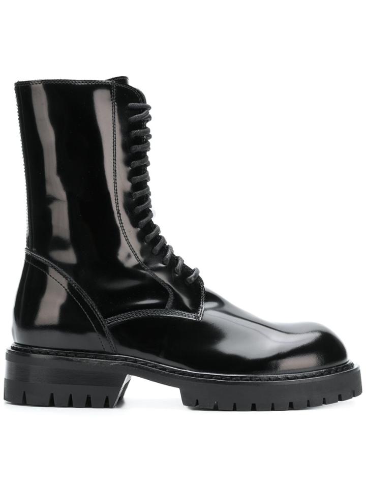 Ann Demeulemeester Abrasivato Mid-calf Boots - Black