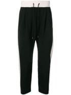 Attachment Side Stripe Track Pants - Black