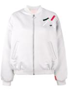Outlaw Moscow - Pink Circle Bomber Jacket - Women - Polyester/viscose - S, Grey, Polyester/viscose