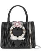 Miu Miu Matelassé Tote - Black