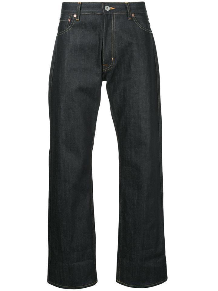 Junya Watanabe Comme Des Garçons Man Patch Detail Jeans - Blue