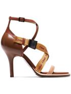 Chloé Brown Veronica 90 Leather Sandals