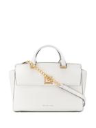 Michael Michael Kors White And Gold Tote Bag