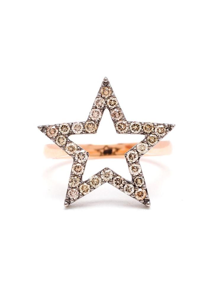 Rosa De La Cruz Diamond Star Ring, Women's, Size: 5, Pink/purple