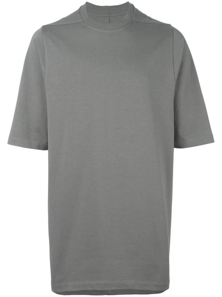 Rick Owens Oversized T-shirt, Men's, Size: Small, Green, Cotton