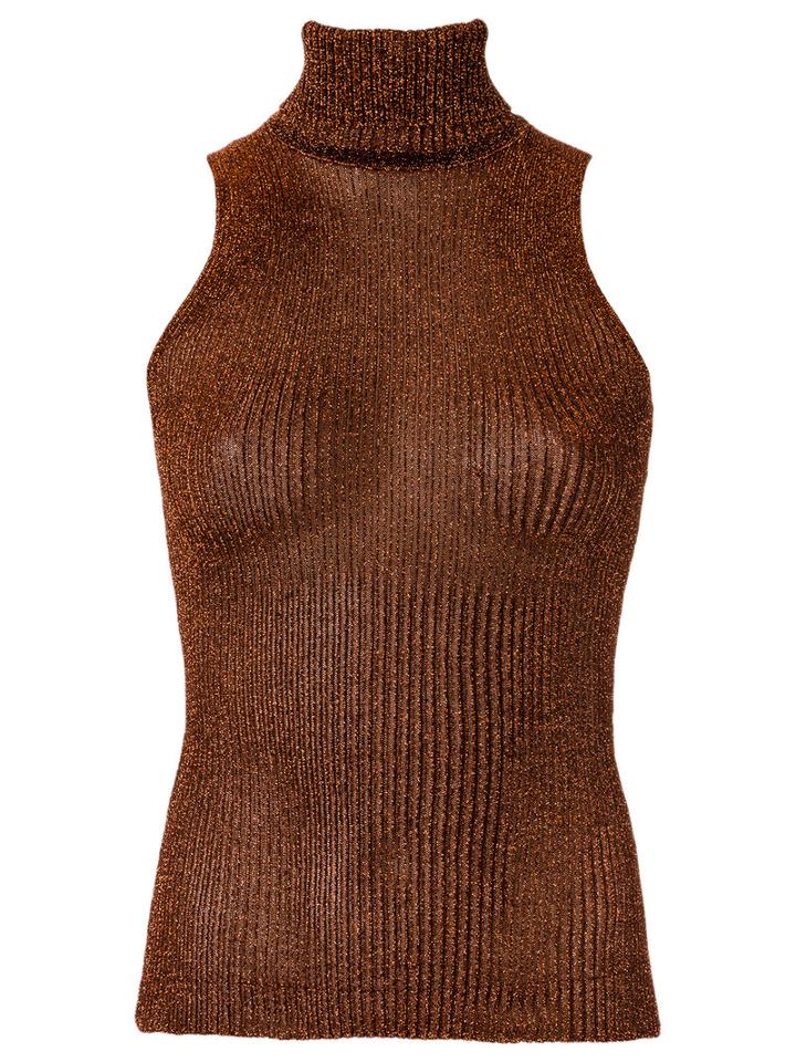 Gig - Knit Top - Women - Polyamide - M, Brown, Polyamide