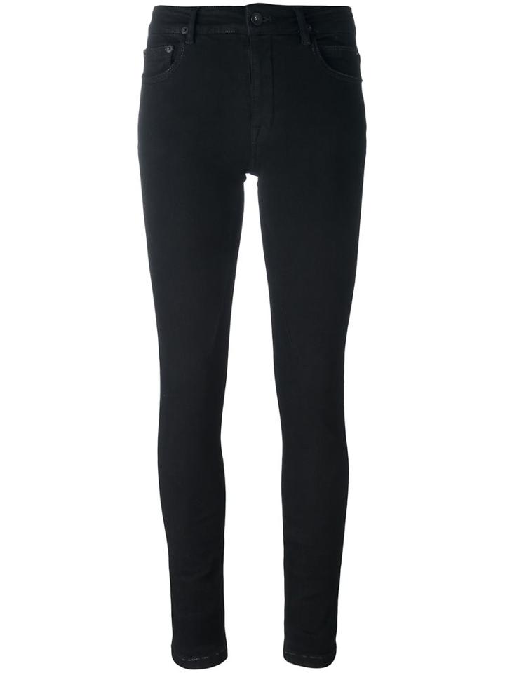 Rick Owens Drkshdw Skinny Jeans, Women's, Size: 26, Black, Cotton/polybutylene Terephthalate (pbt)/spandex/elastane