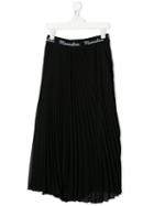 Monnalisa Pleated Maxi Skirt - Black