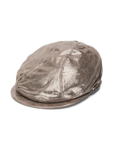 Brunello Cucinelli Kids Metallic Textured Cap