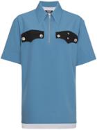 Calvin Klein 205w39nyc Contrast Pocket Detail Zip Shirt - Blue