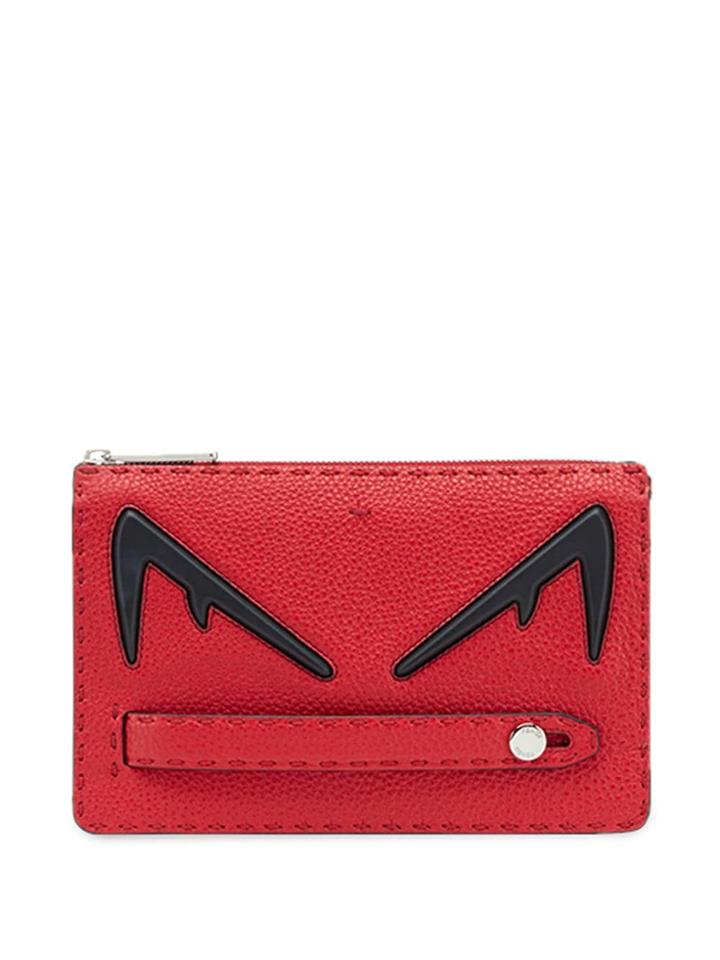 Fendi Bag Bugs Slim Clutch - Red