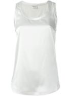 Brunello Cucinelli Scoop Neck Tank Top, Women's, Size: Xl, Nude/neutrals, Silk/spandex/elastane